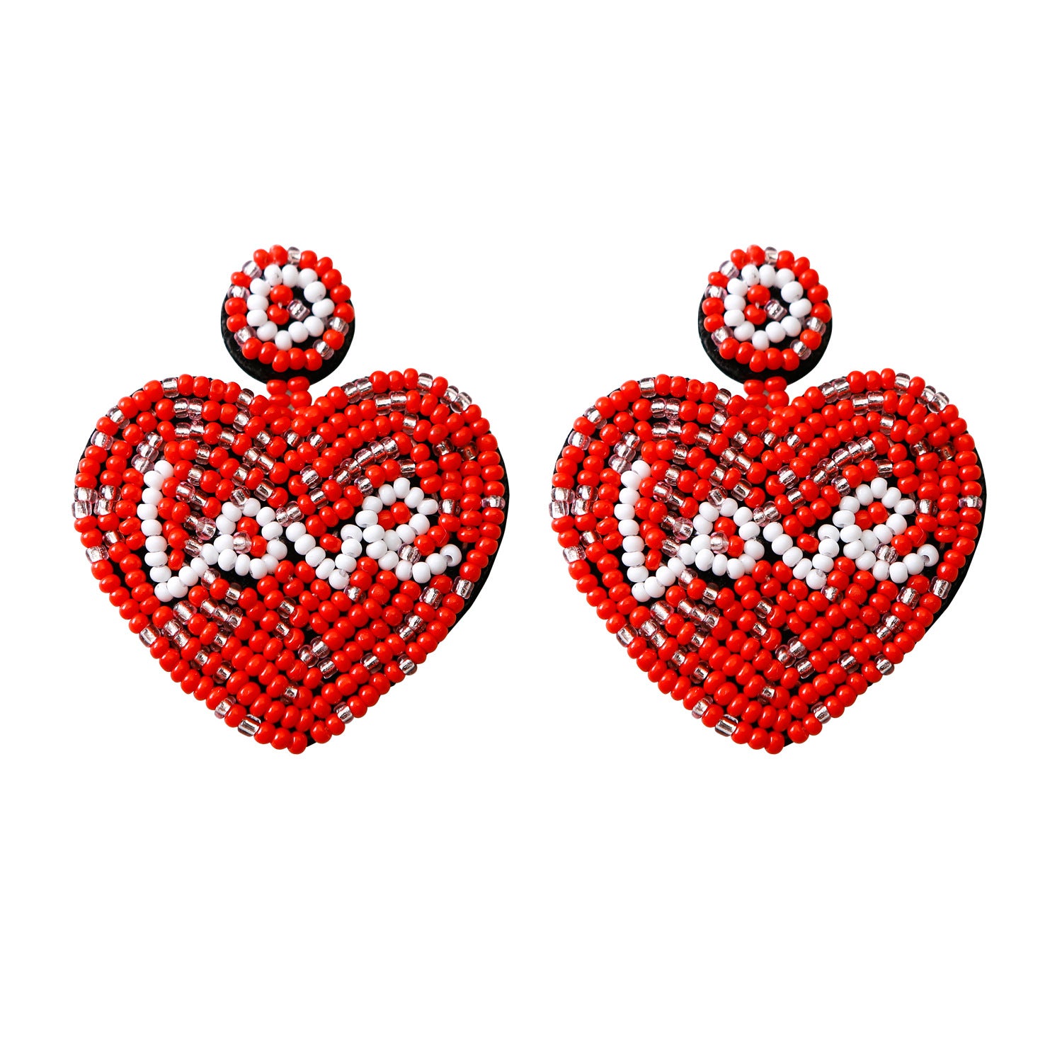 Wholesale Bohemian Vintage Rice Bead Tassel Earrings Exaggerated Personality Creative Handmade Jewelry